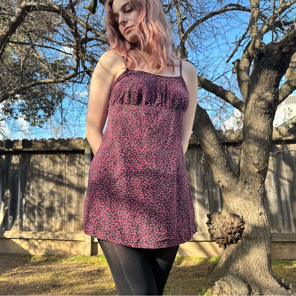Wild fable magenta floral dress S